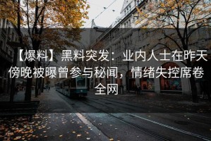 【爆料】黑料突发：业内人士在昨天傍晚被曝曾参与秘闻，情绪失控席卷全网