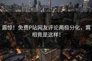 震惊！免费P站网友评论两极分化，真相竟是这样！