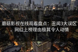 蘑菇影视在线观看盘点：丑闻3大误区，网红上榜理由极其令人动情