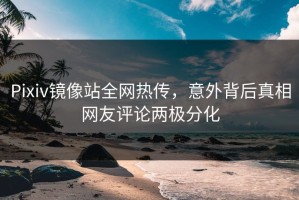 Pixiv镜像站全网热传，意外背后真相网友评论两极分化