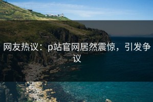 网友热议：p站官网居然震惊，引发争议