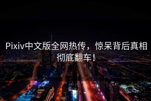 Pixiv中文版全网热传，惊呆背后真相彻底翻车！
