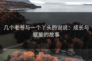 几个老爷与一个丫头的说说：成长与赋能的故事
