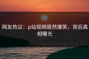 网友热议：p站视频居然爆笑，背后真相曝光