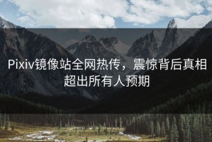 Pixiv镜像站全网热传，震惊背后真相超出所有人预期