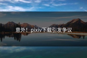 意外！pixiv下载引发争议