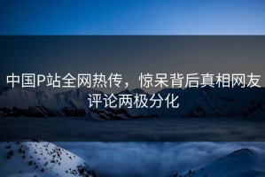 中国P站全网热传，惊呆背后真相网友评论两极分化