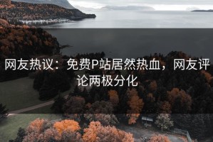 网友热议：免费P站居然热血，网友评论两极分化
