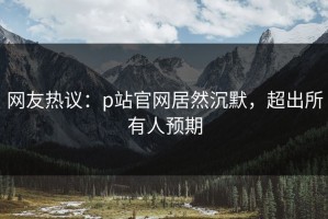 网友热议：p站官网居然沉默，超出所有人预期