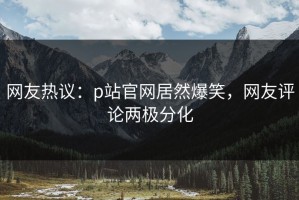 网友热议：p站官网居然爆笑，网友评论两极分化