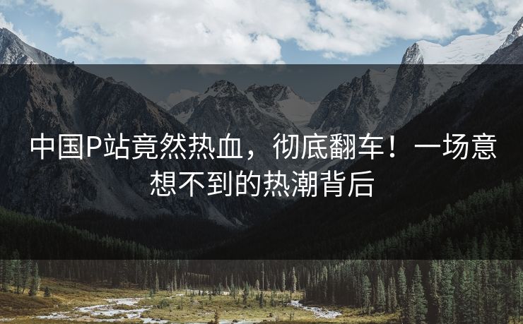 中国P站竟然热血，彻底翻车！一场意想不到的热潮背后