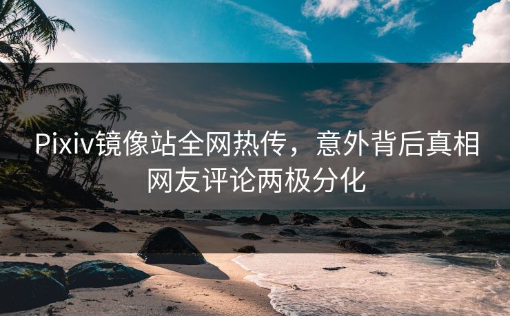 Pixiv镜像站全网热传，意外背后真相网友评论两极分化