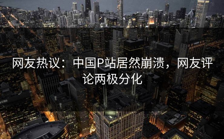 网友热议：中国P站居然崩溃，网友评论两极分化
