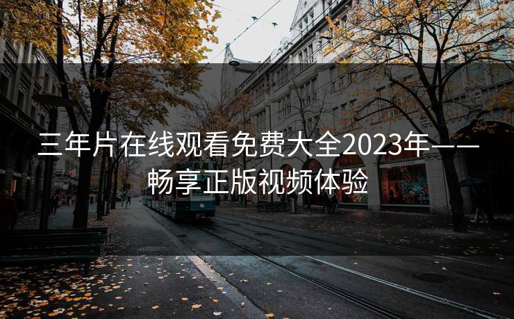 三年片在线观看免费大全2023年——畅享正版视频体验